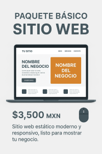 Paquete Básico Sitio Web